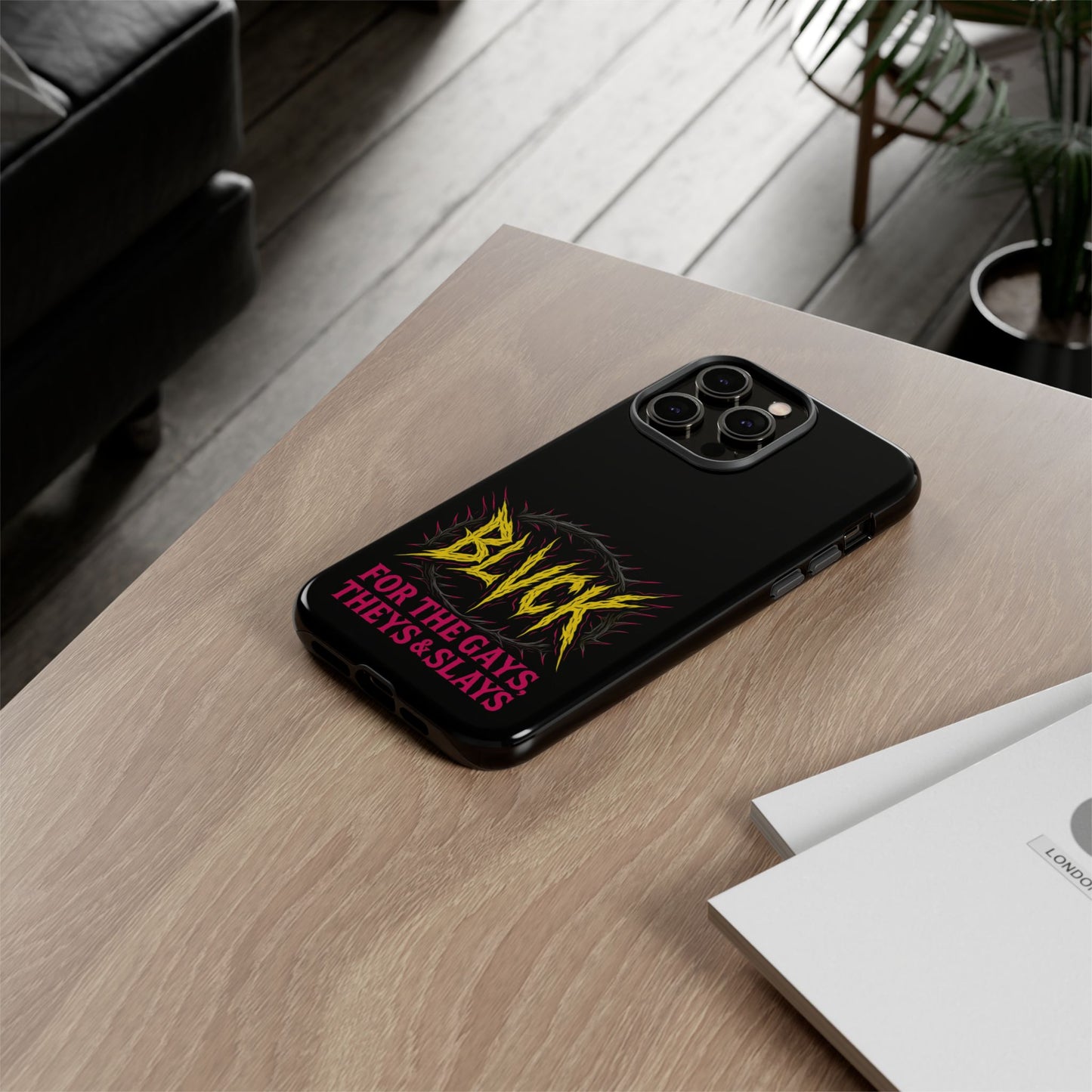 BLVCK // For the Gays, Theys & Slays iPhone Case