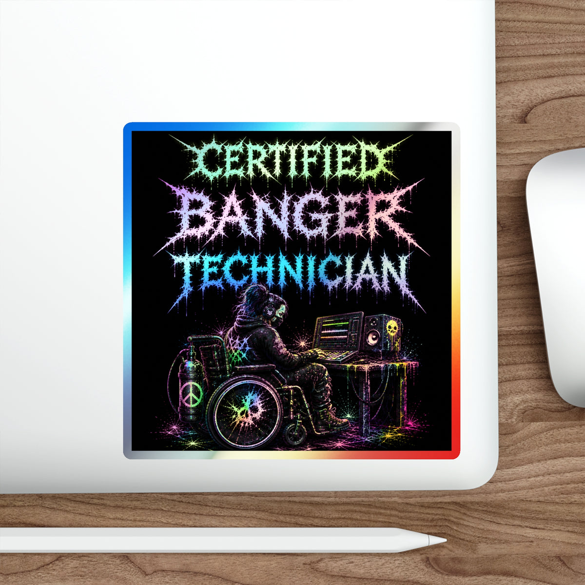 CERTIFIED BANGER TECHNICIAN // BLVCK Holographic Sticker