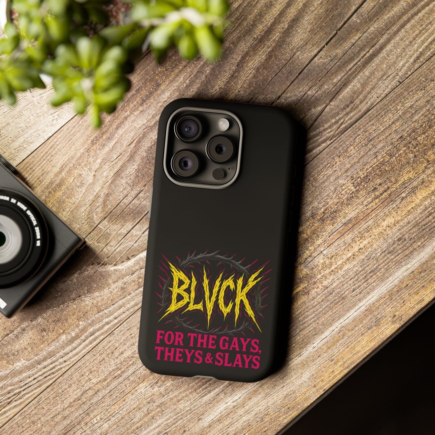 BLVCK // For the Gays, Theys & Slays iPhone Case