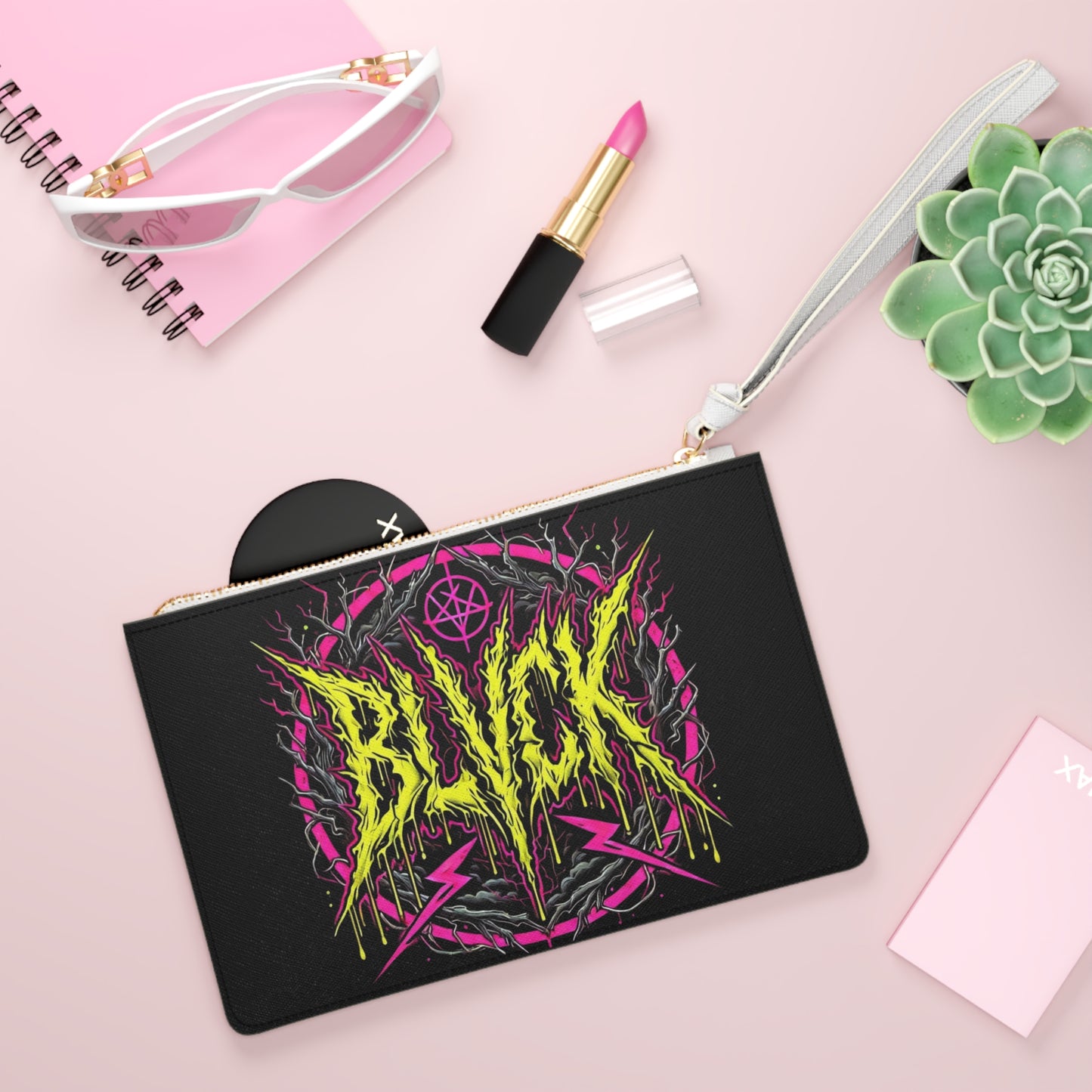 BLVCK // Dual Logo Clutch