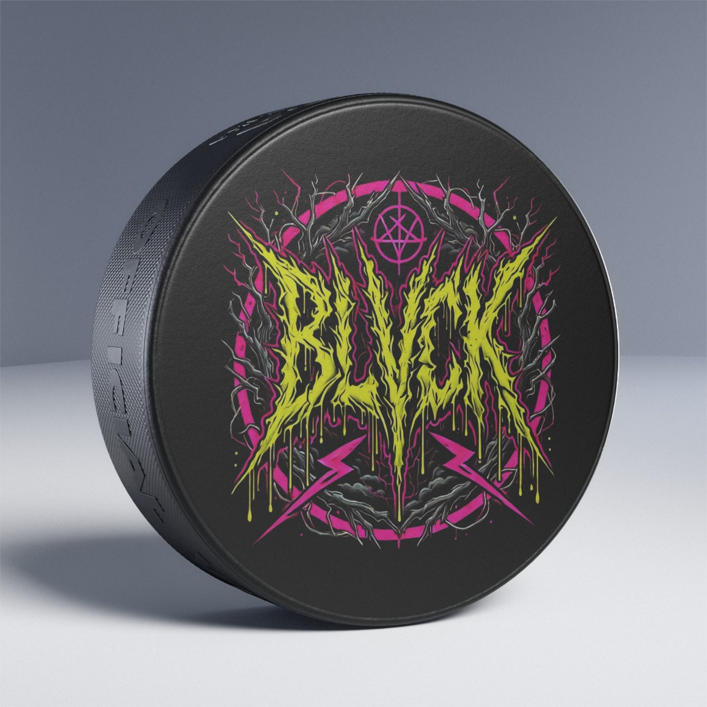 BLVCK // Neon Sigil // Hockey Puck