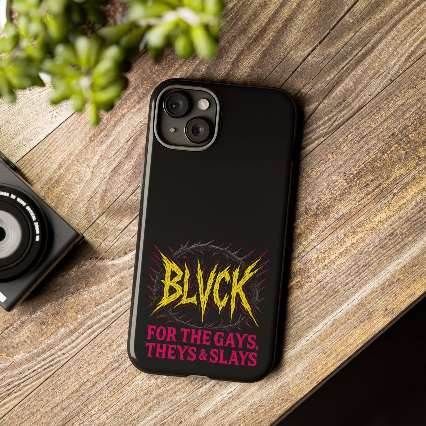 BLVCK // For the Gays, Theys & Slays iPhone Case
