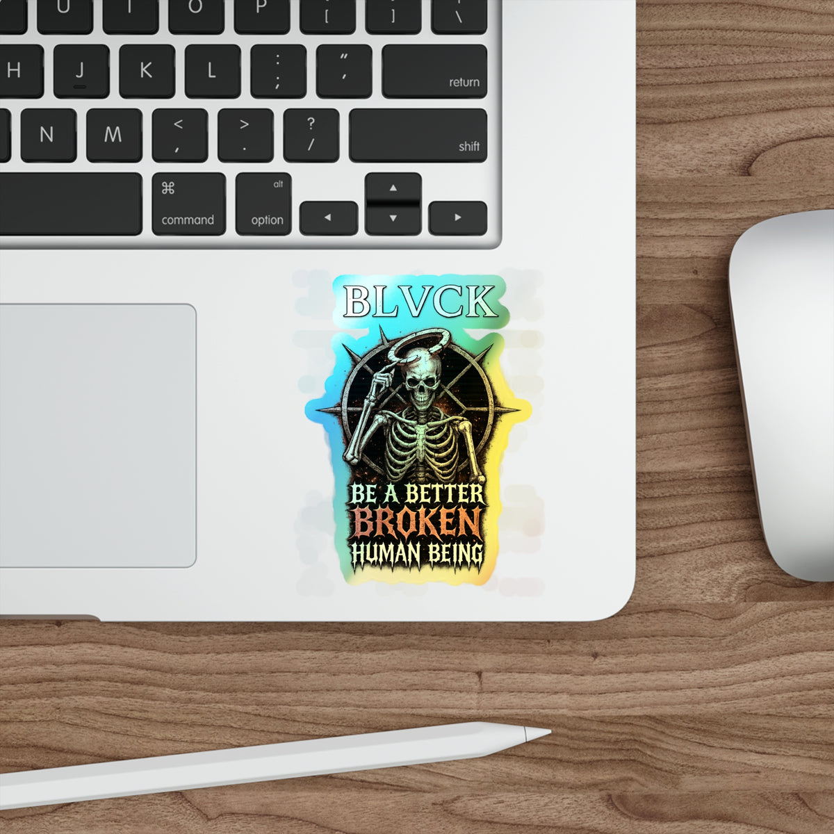 BLVCK // Holographic Sticker // Better Broken Human Being Edition