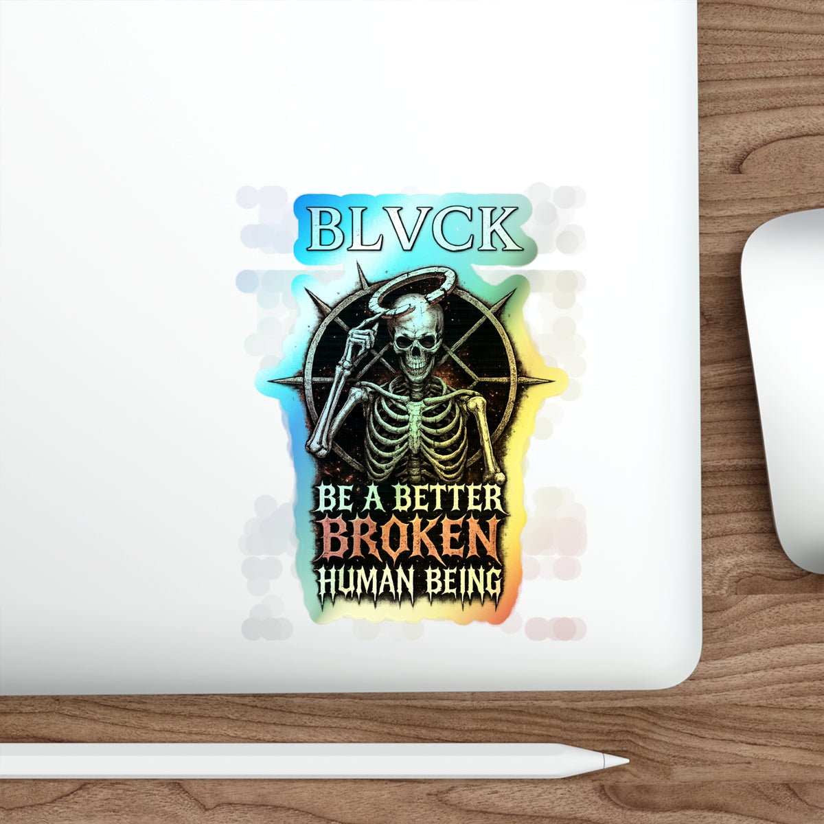 BLVCK // Holographic Sticker // Better Broken Human Being Edition