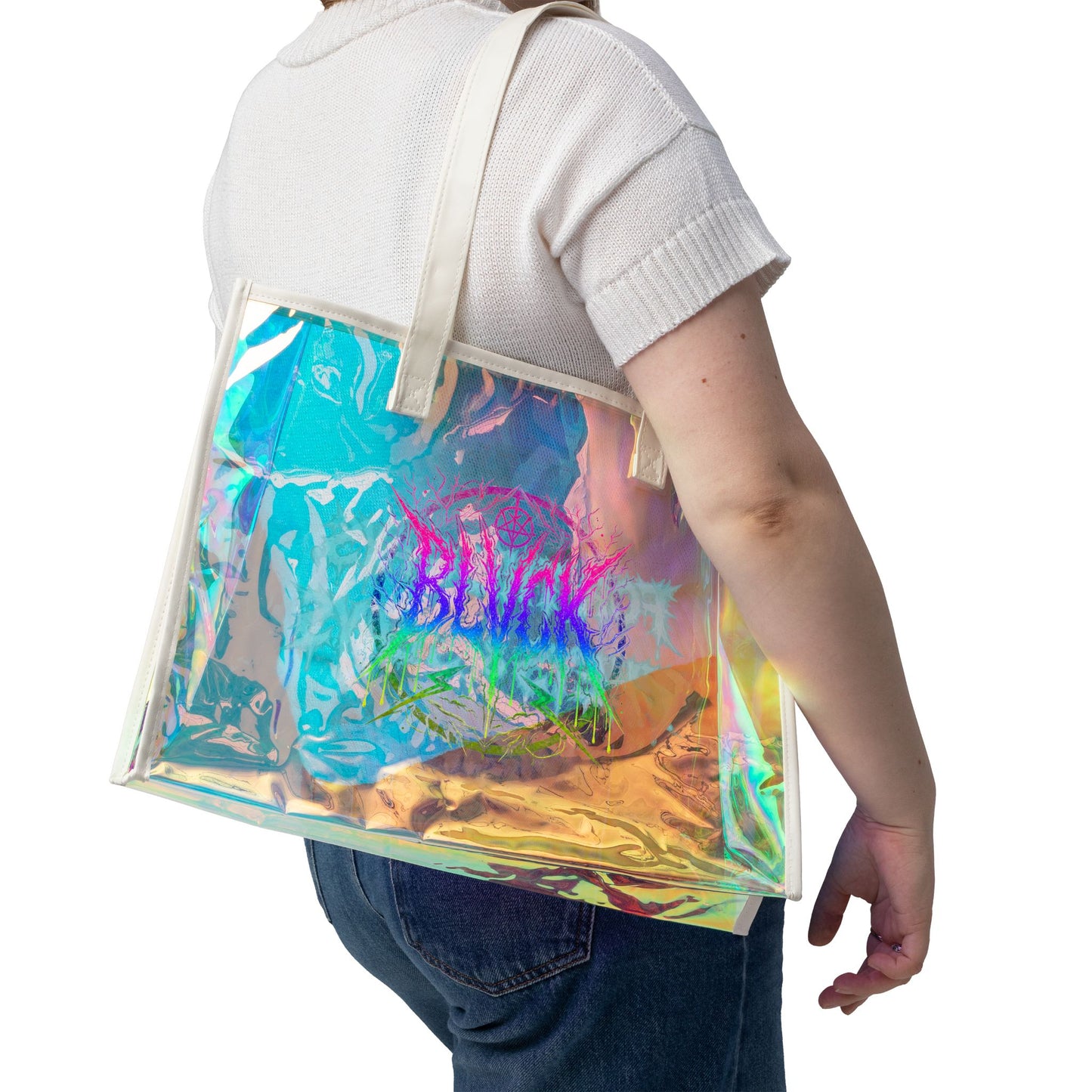 BLVCK // Holographic Tote Bag – Pride Edition