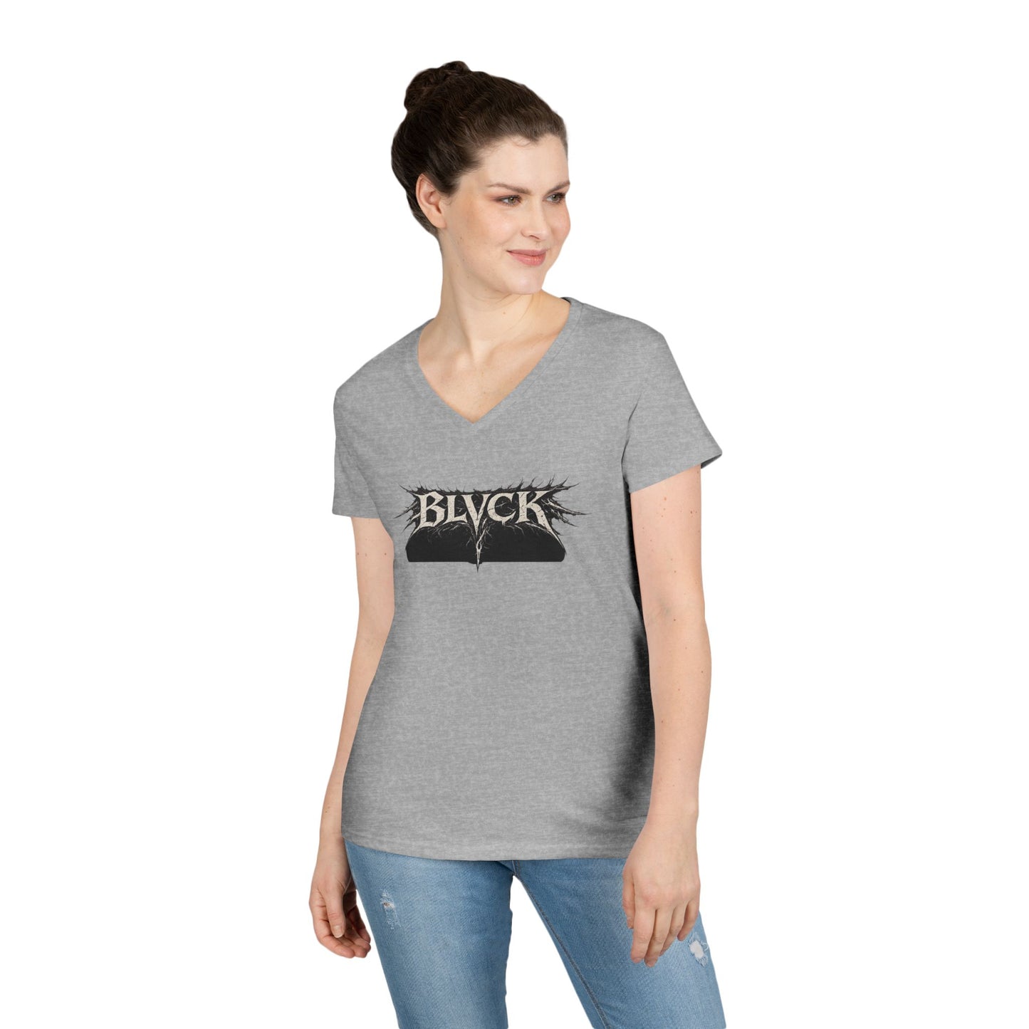 BLVCK // Thank You for Simply Existing Women's V-Neck Tee