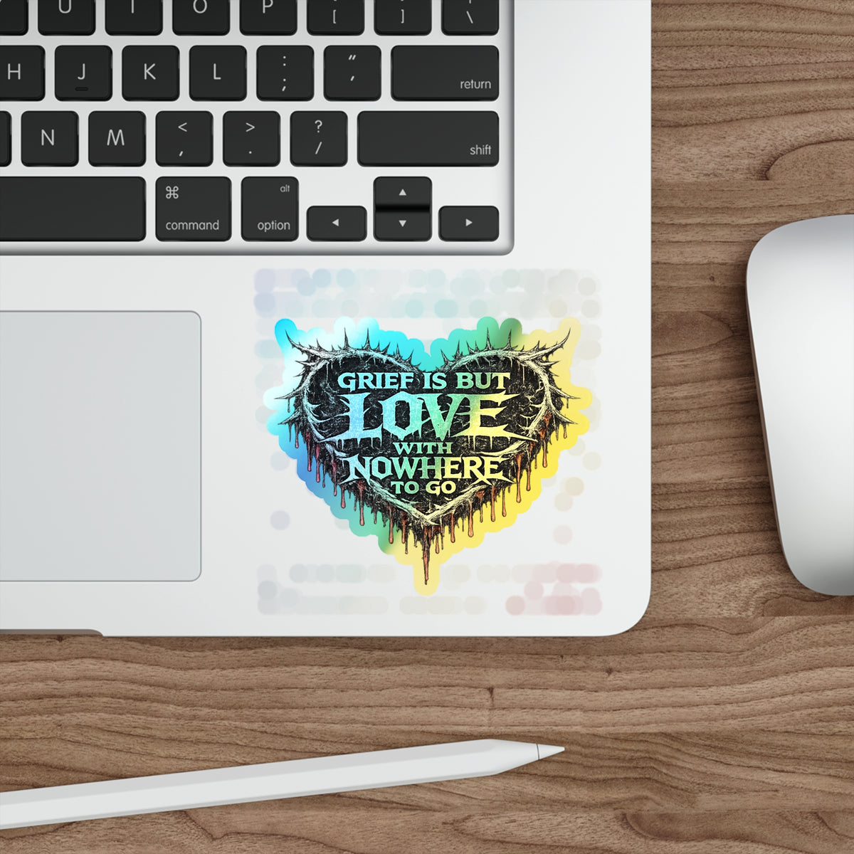 BLVCK // Holographic Sticker // Grief Is Love Edition