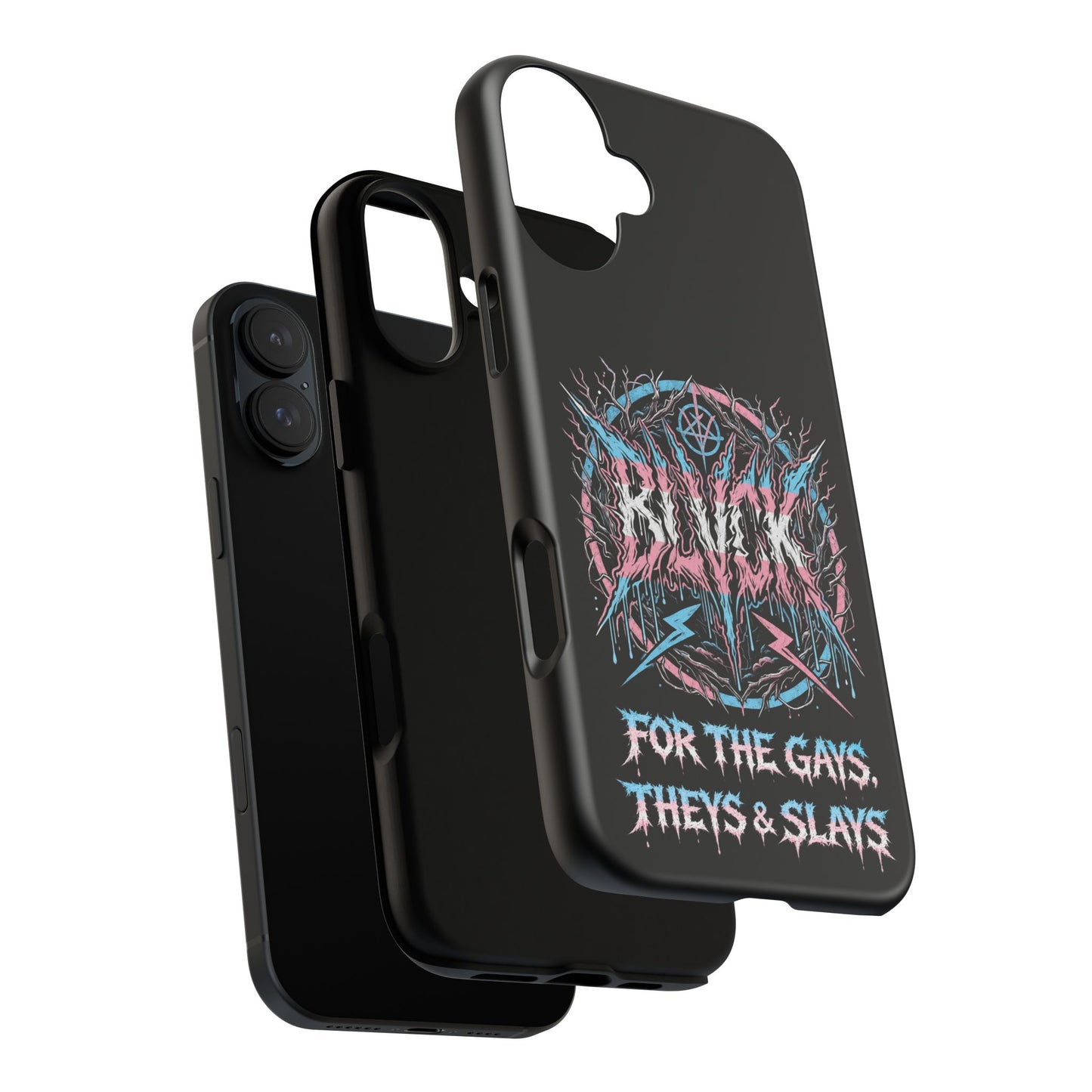BLVCK // For the Gays, Theys & Slays (Trans Pride Edition) iPhone Case