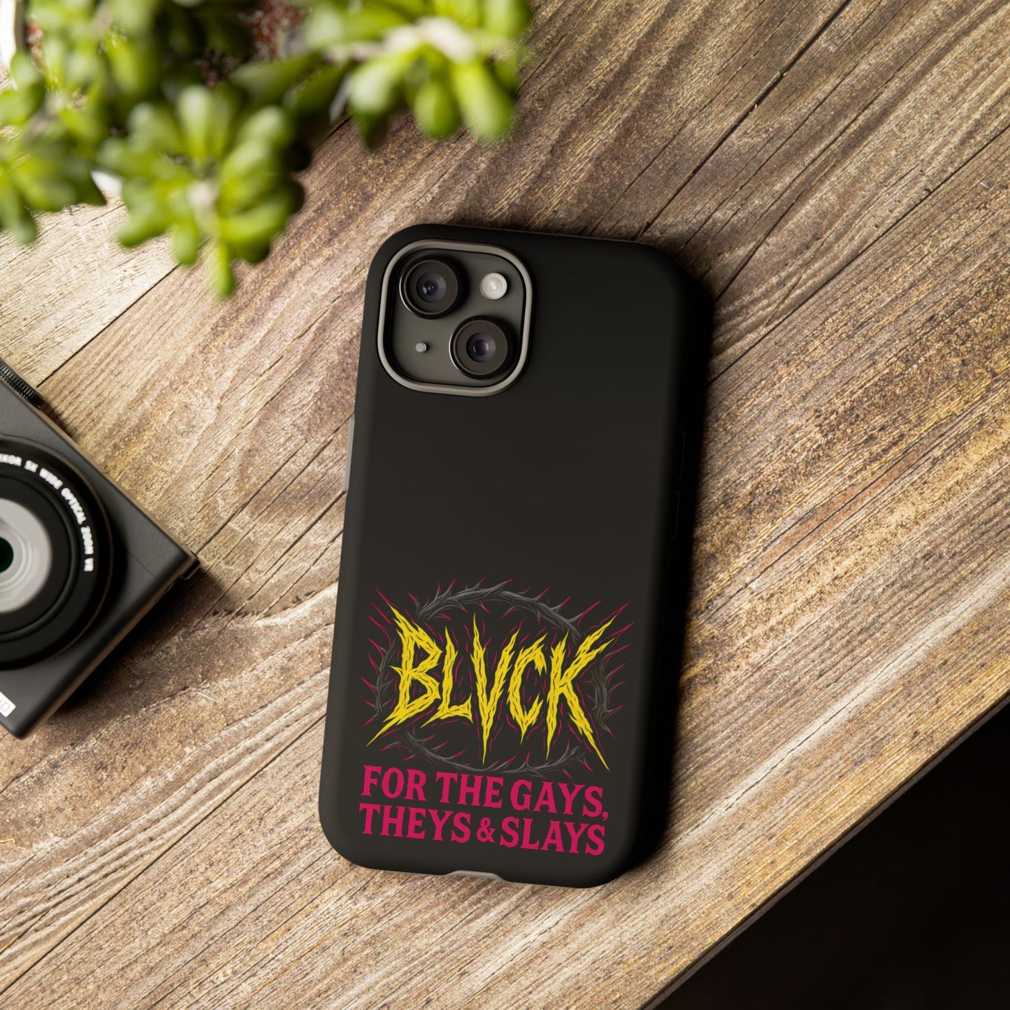 BLVCK // For the Gays, Theys & Slays iPhone Case