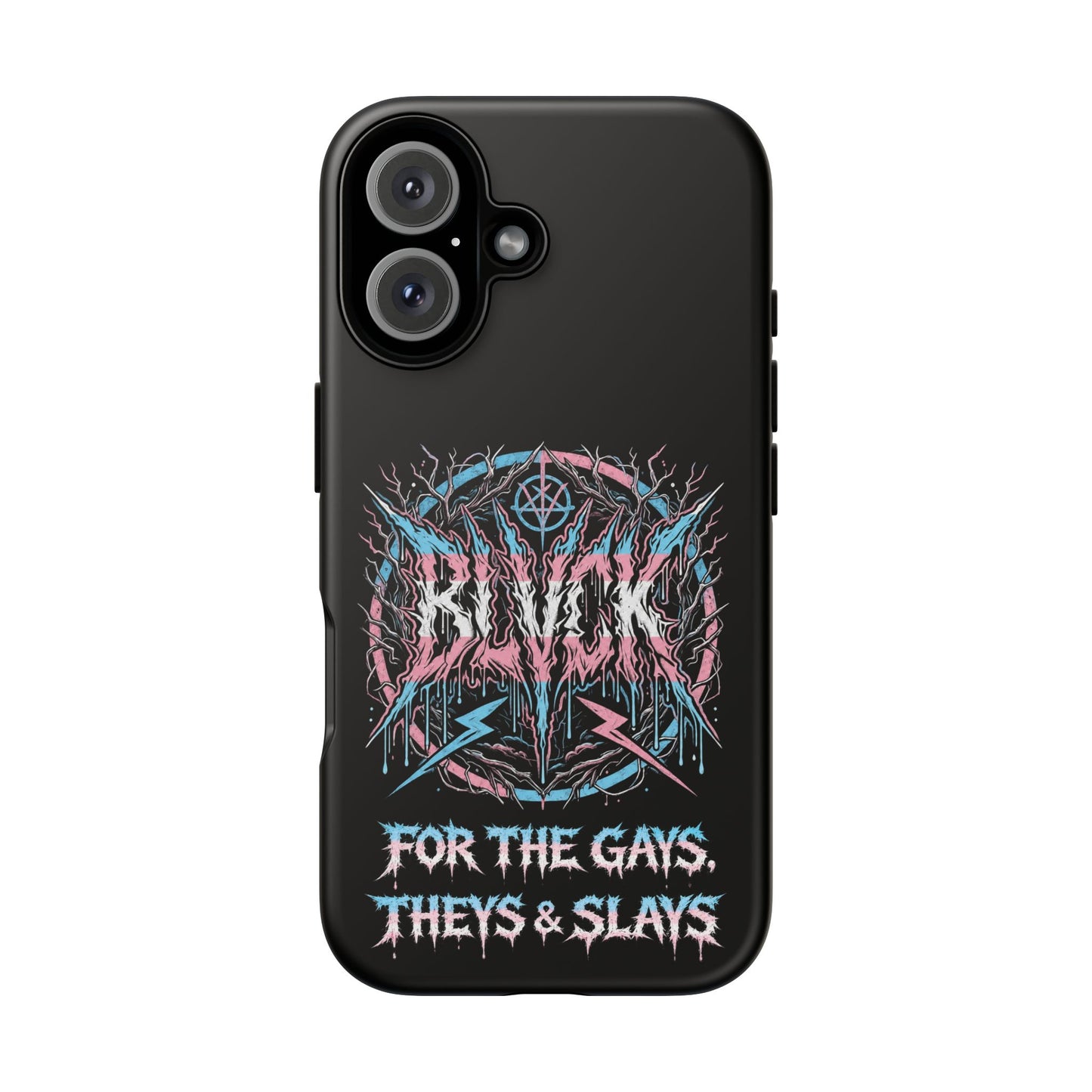 BLVCK // For the Gays, Theys & Slays (Trans Pride Edition) iPhone Case