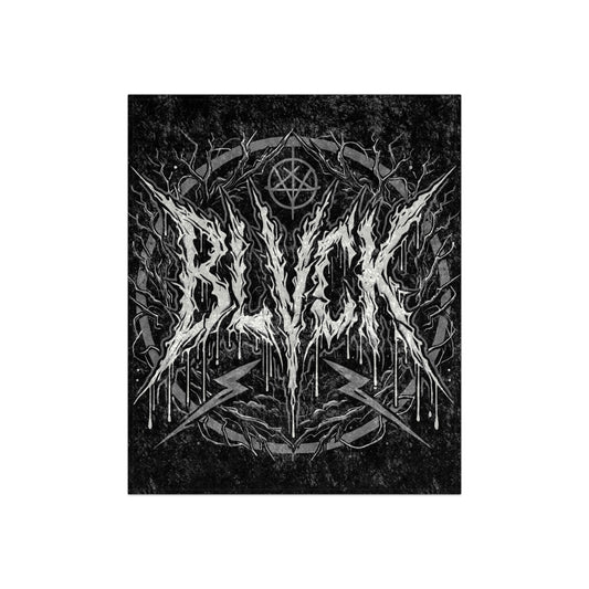 BLVCK // Obsidian Choir // Premium Crushed Velvet Blanket
