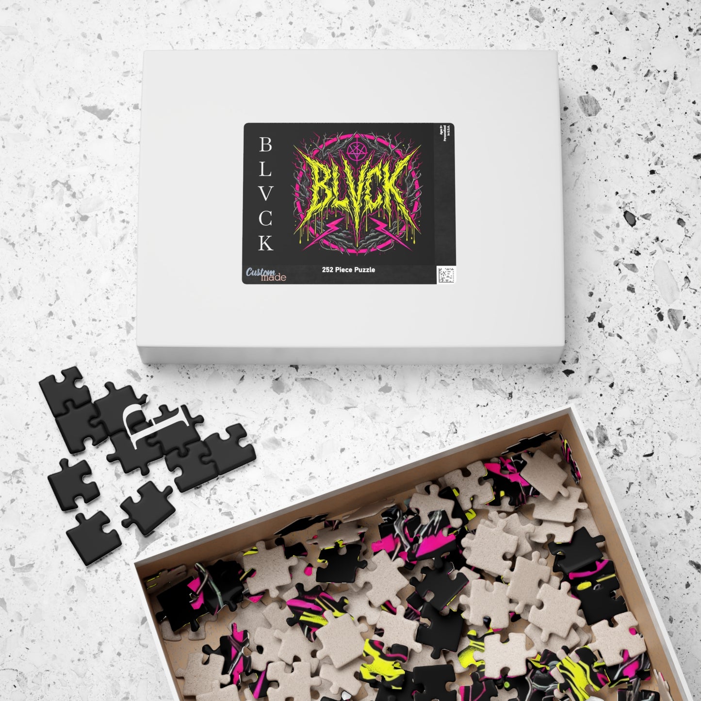 BLVCK // Neon Sigil Puzzle