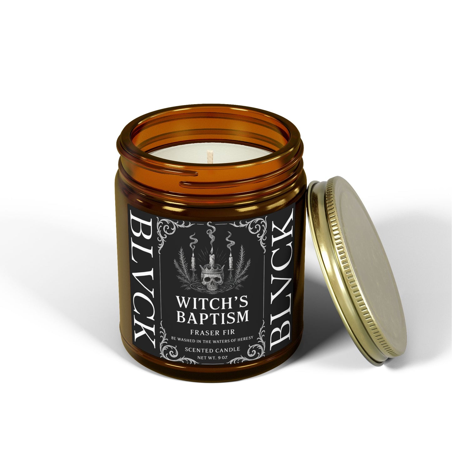 Witch's Baptism // Fraser Fur Scented Coconut Apricot Wax Candle