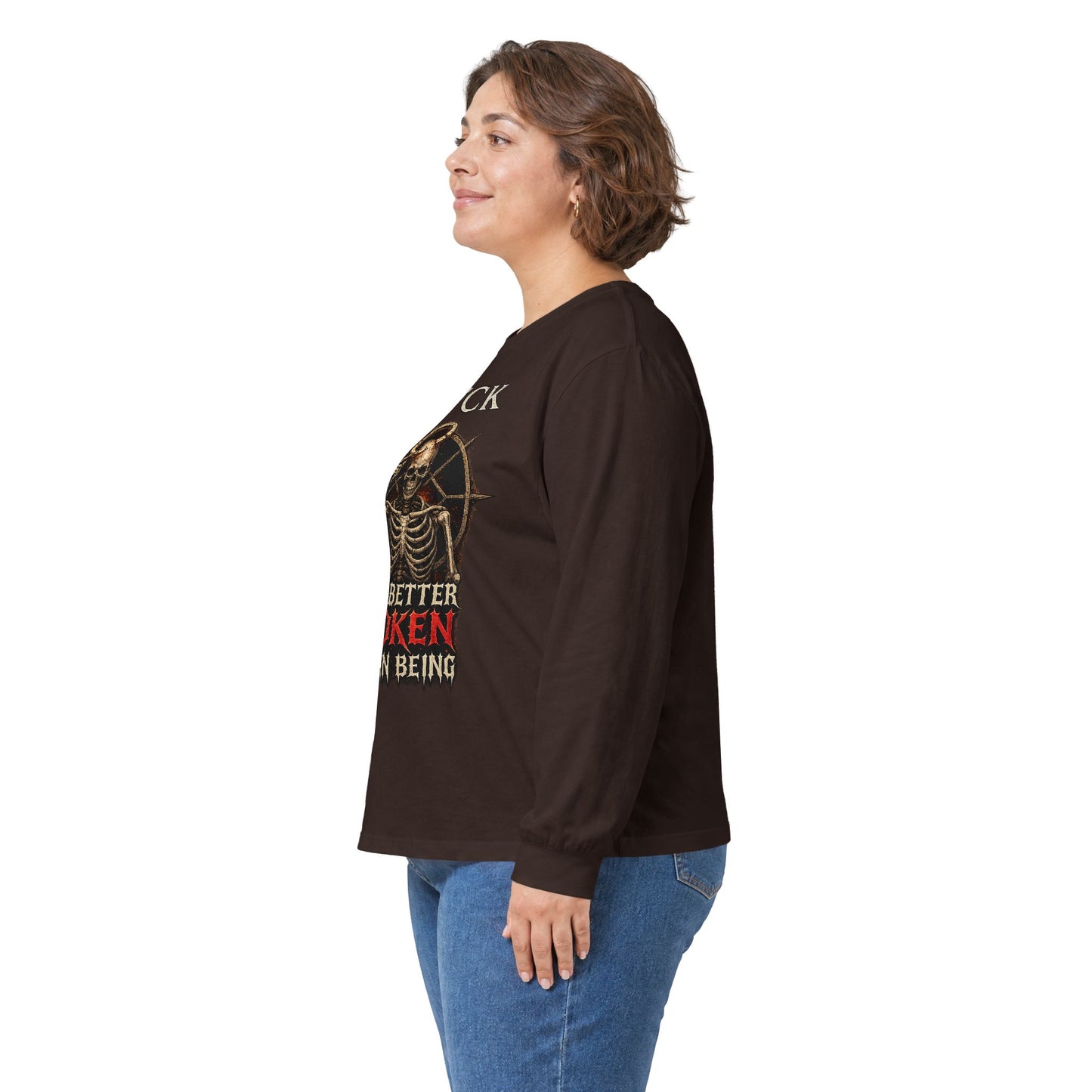 BLVCK // Better Broken Human Being - Long Sleeve Cotton Tee