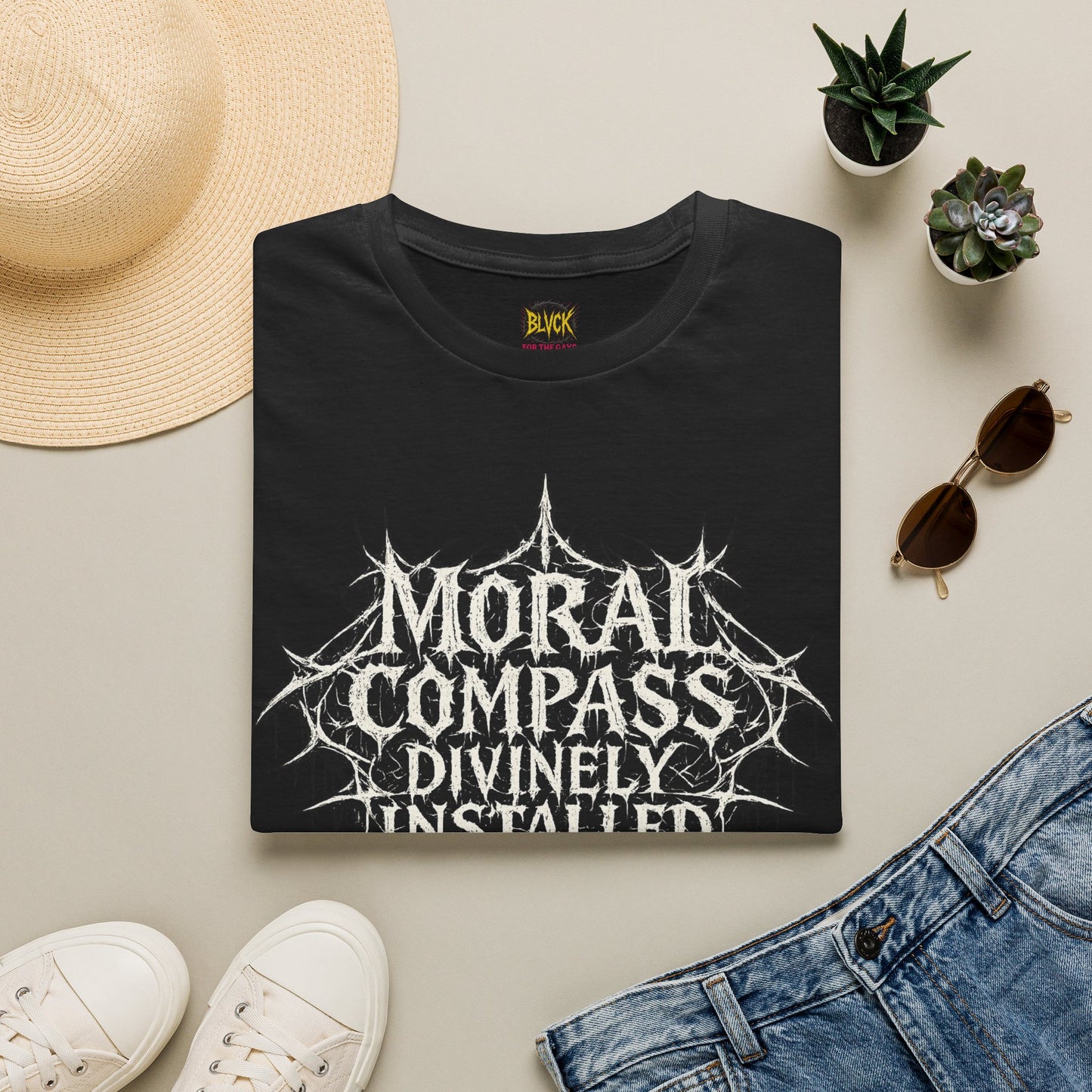BLVCK // Moral Compass Divinely Installed - Unisex Tee