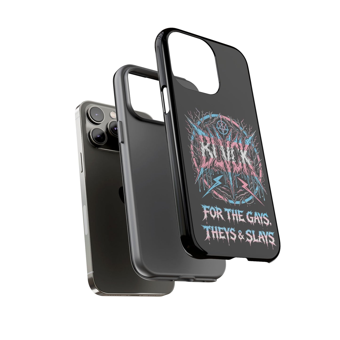 BLVCK // For the Gays, Theys & Slays (Trans Pride Edition) iPhone Case