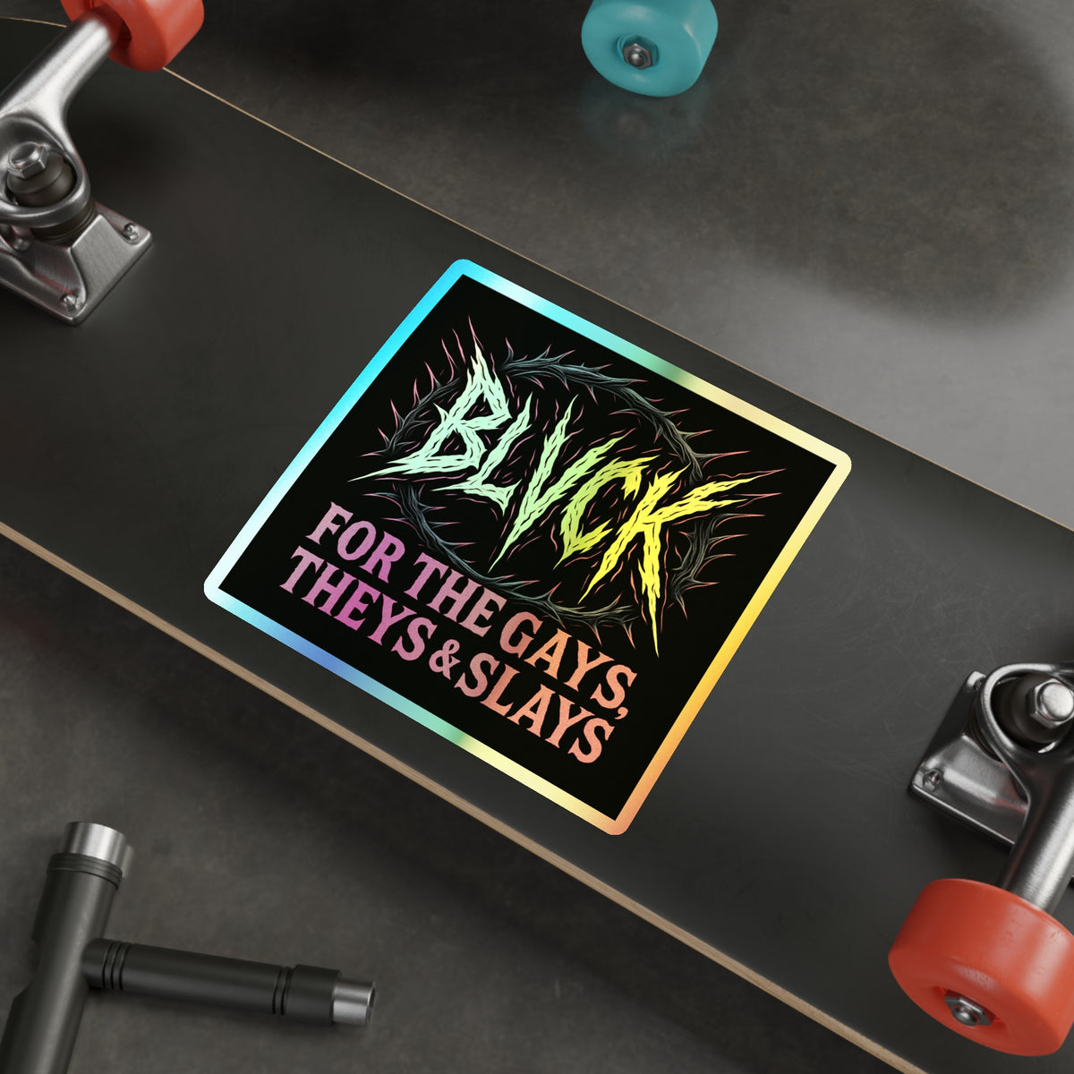 BLVCK Sigil // Holographic Sticker // Pride Edition