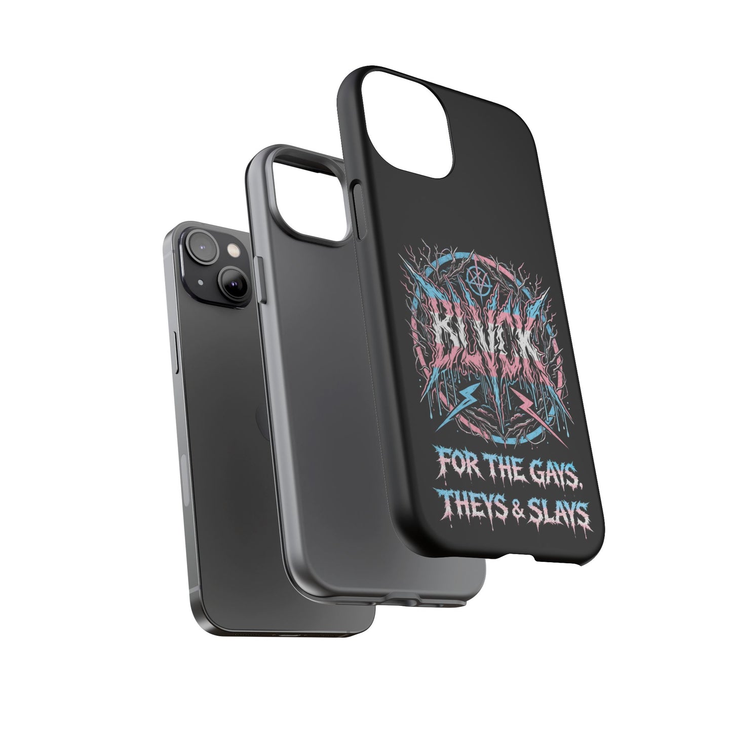 BLVCK // For the Gays, Theys & Slays (Trans Pride Edition) iPhone Case