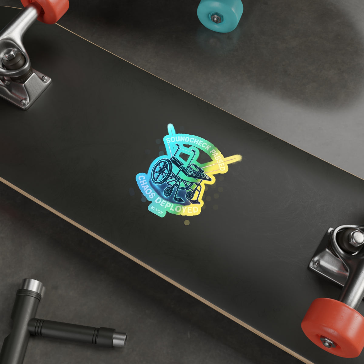 SOUNDCHECK PASSED // BLVCK Holographic Sticker