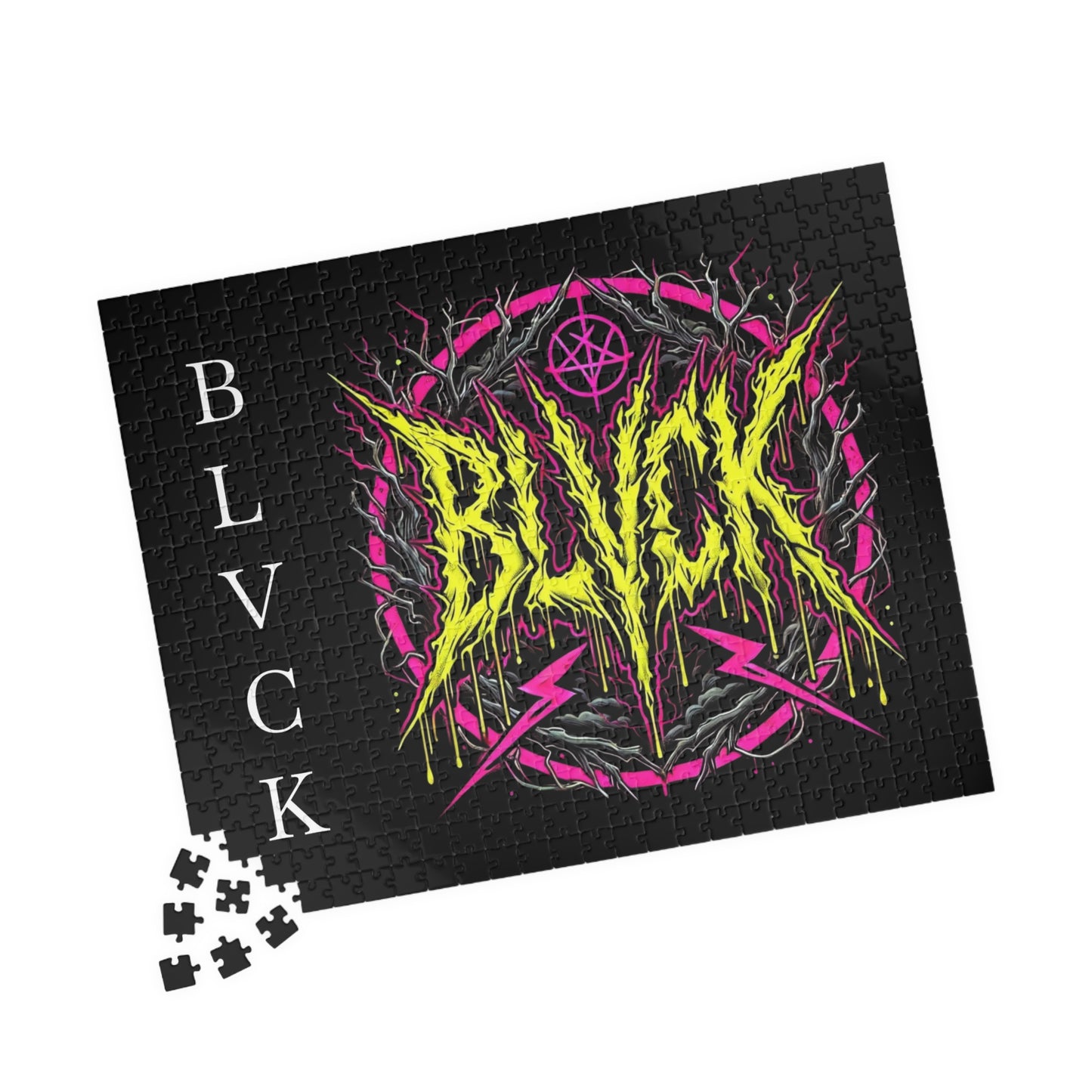 BLVCK // Neon Sigil Puzzle