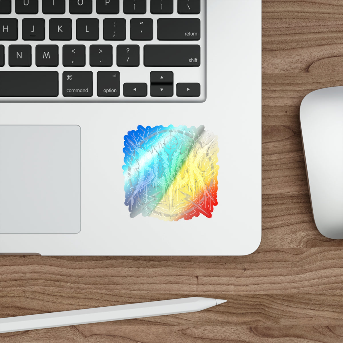 BLVCK // Holographic Sticker // Monochrome Sigil Edition