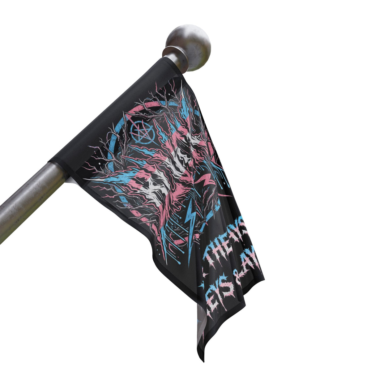 BLVCK Sigil Flag // For the Gays, Theys & Slays Edition