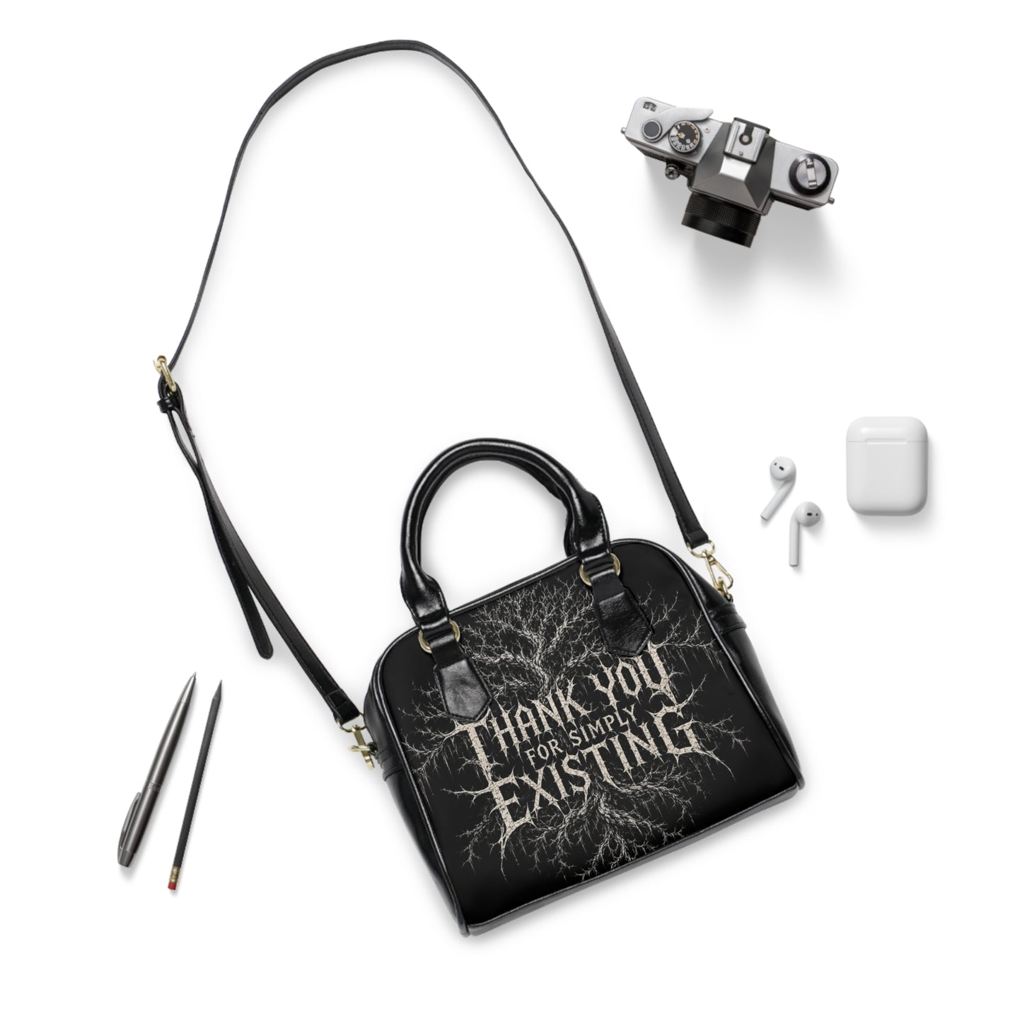 BLVCK // Blasphemous Yggdrasil Shoulder Handbag (Vegan Leather)