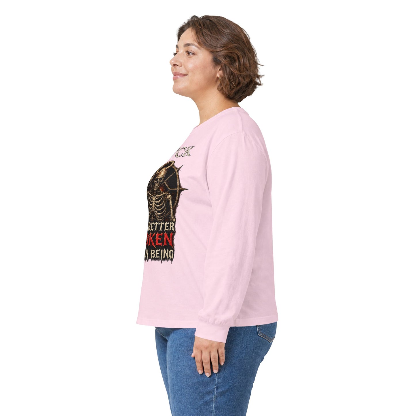 BLVCK // Better Broken Human Being - Long Sleeve Cotton Tee