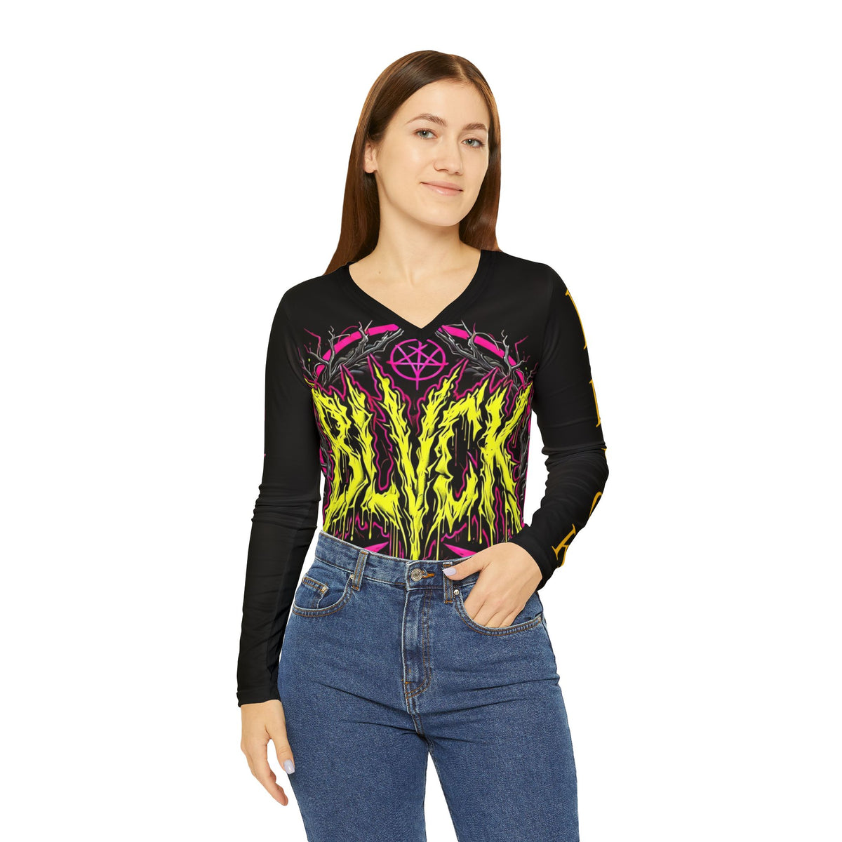 BLVCK // Gays, Theys & Slays // Long Sleeve V‑Neck