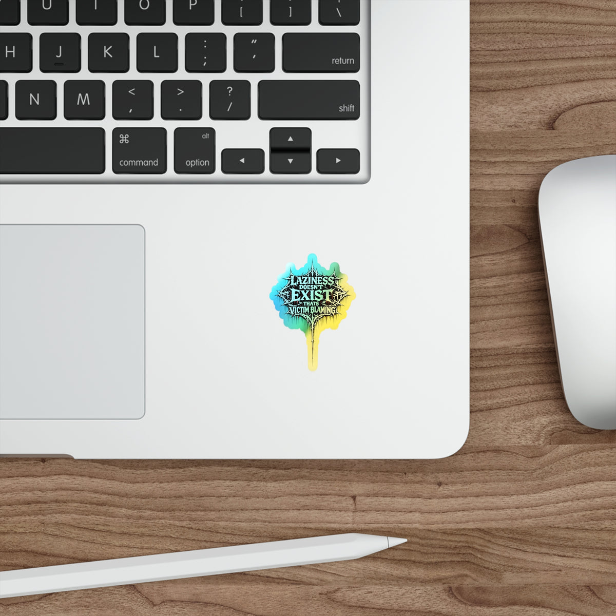 BLVCK // Holographic Sticker // Laziness Is a Lie Edition