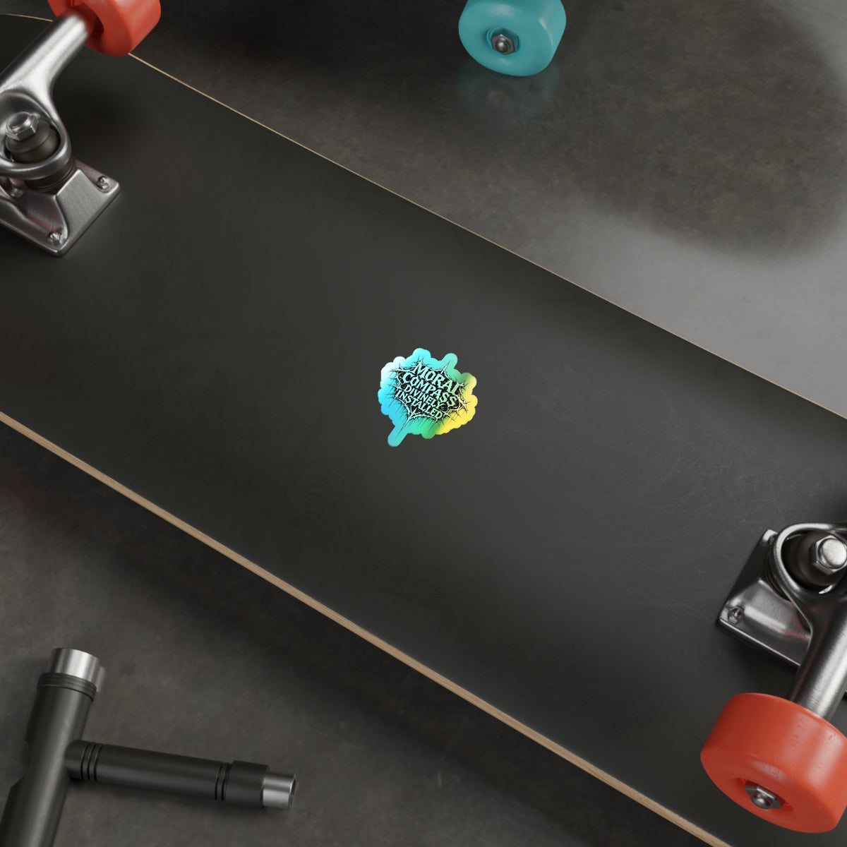 BLVCK // Holographic Sticker // Moral Compass Edition