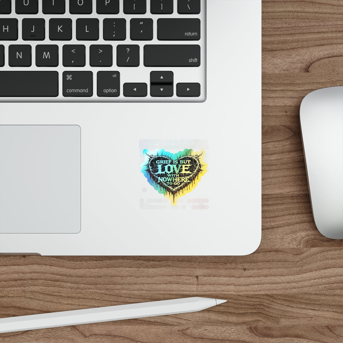 BLVCK // Holographic Sticker // Grief Is Love Edition