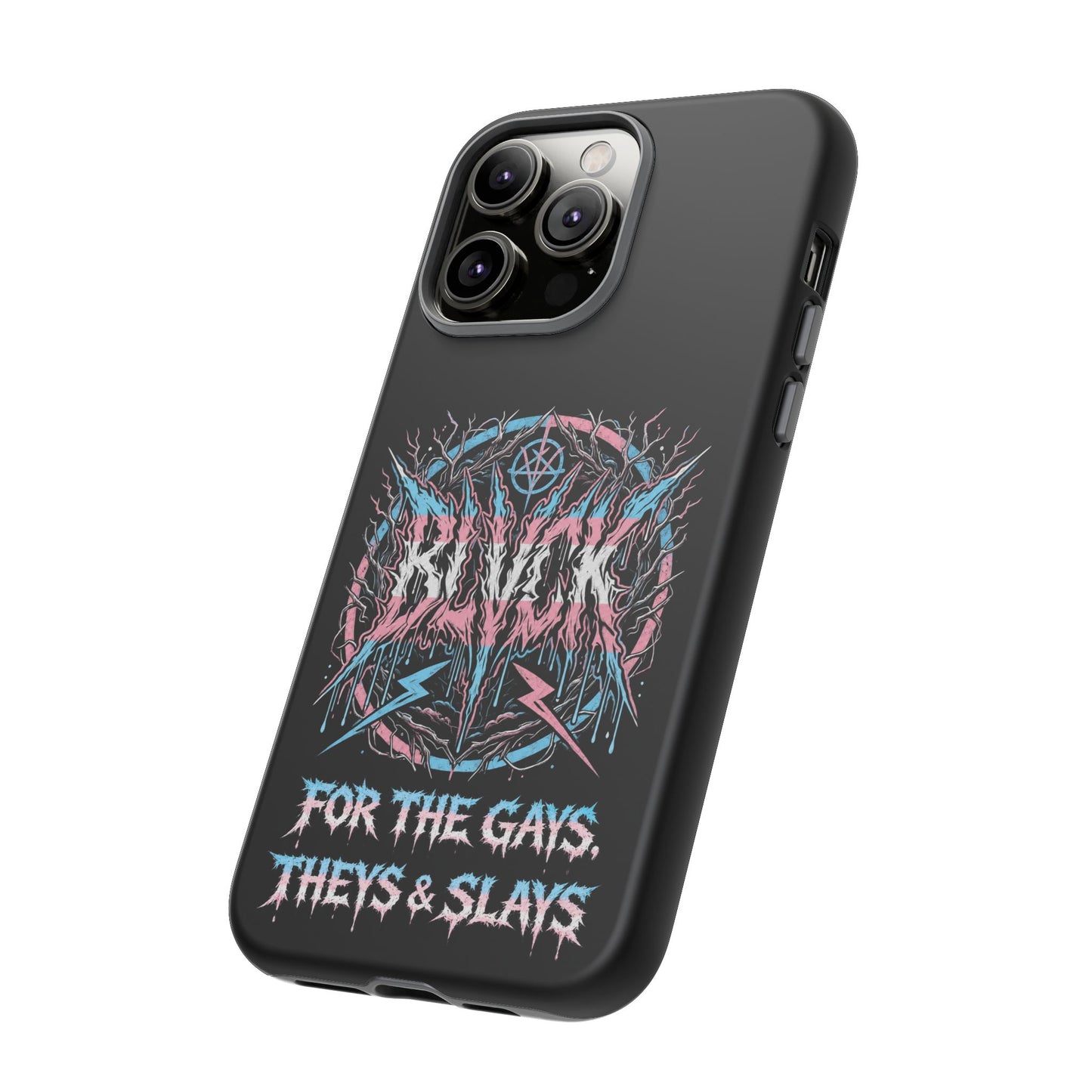 BLVCK // For the Gays, Theys & Slays (Trans Pride Edition) iPhone Case