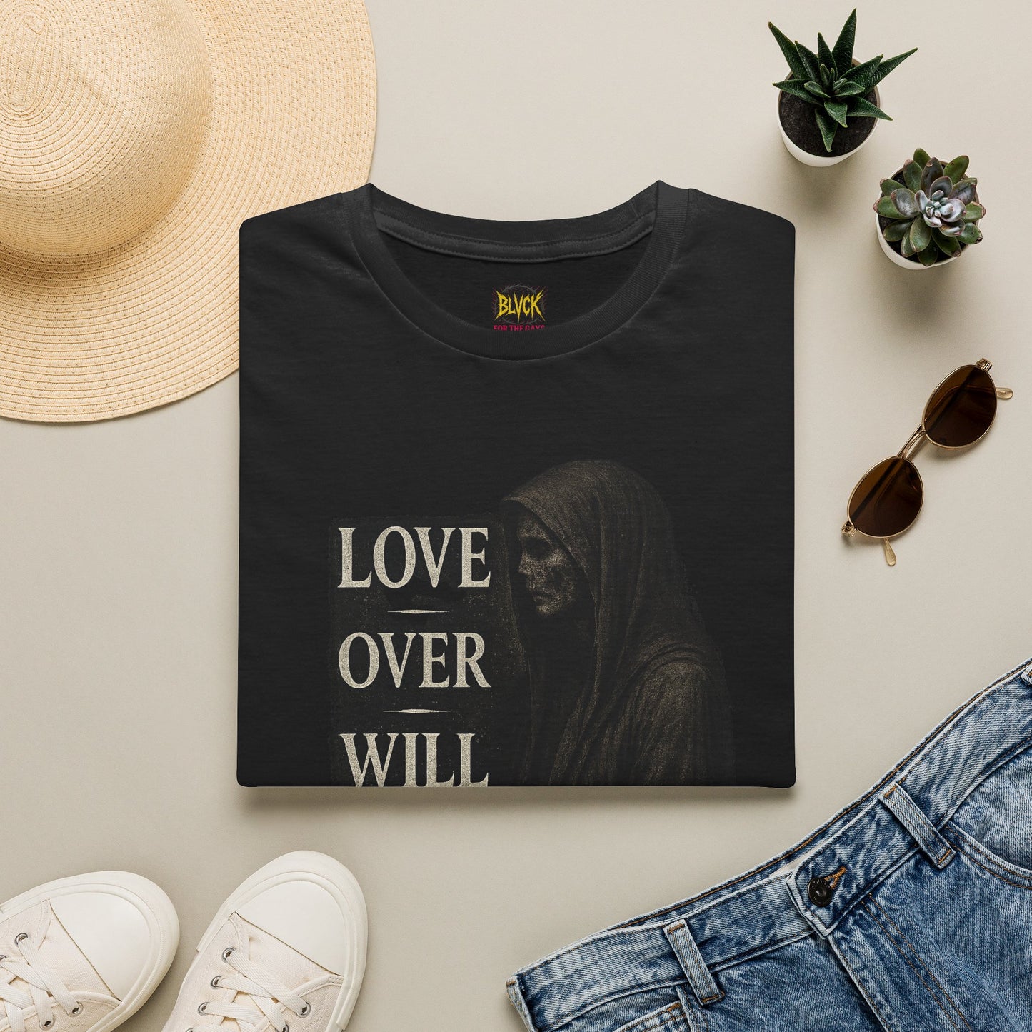 BLVCK // Love Over Will - Unisex Tee