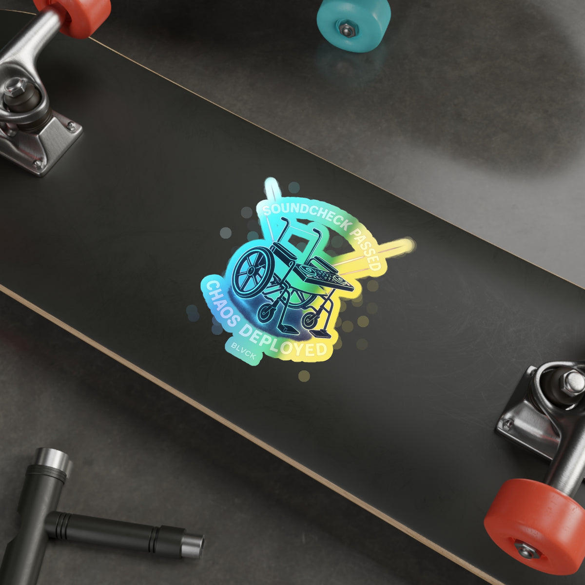 SOUNDCHECK PASSED // BLVCK Holographic Sticker