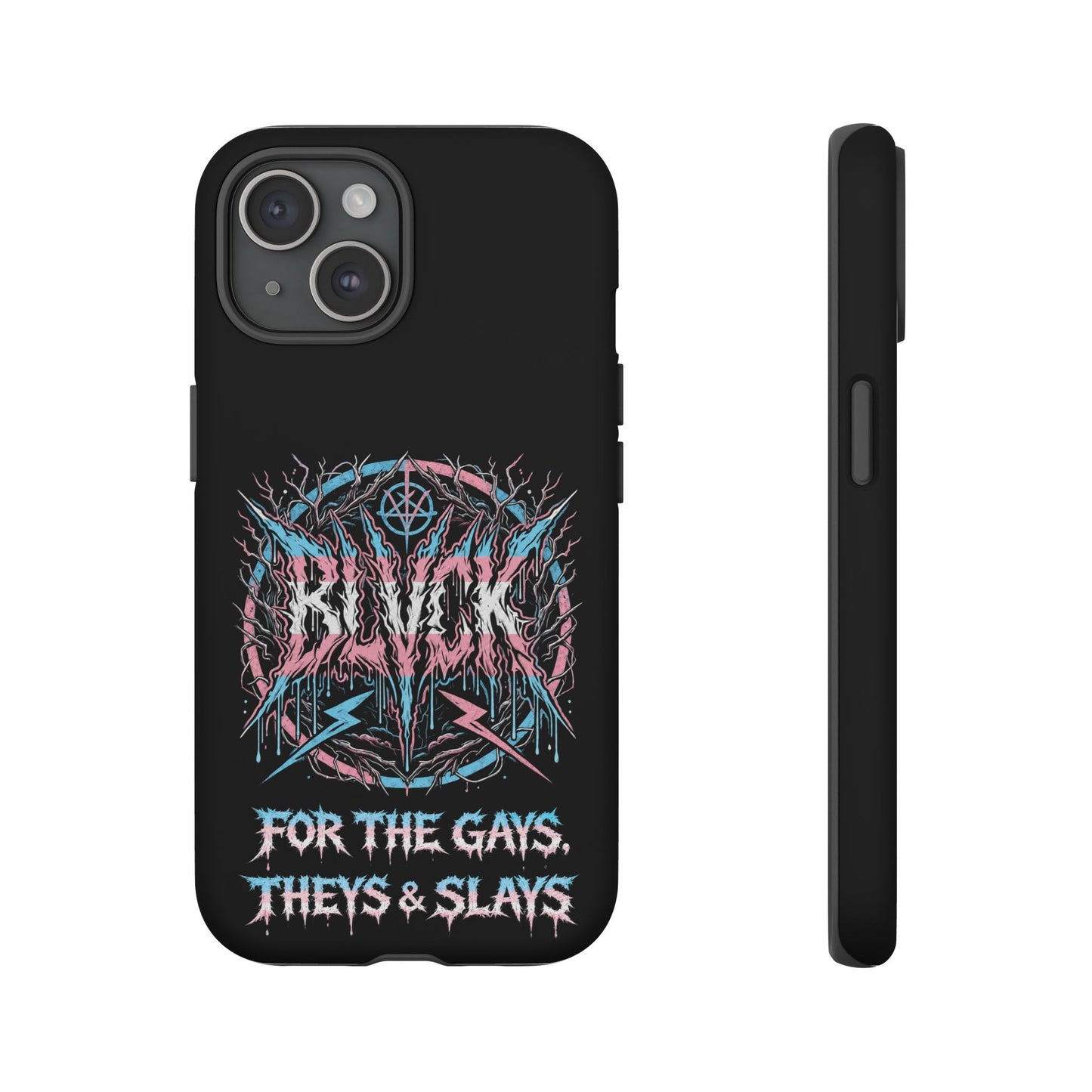 BLVCK // For the Gays, Theys & Slays (Trans Pride Edition) iPhone Case
