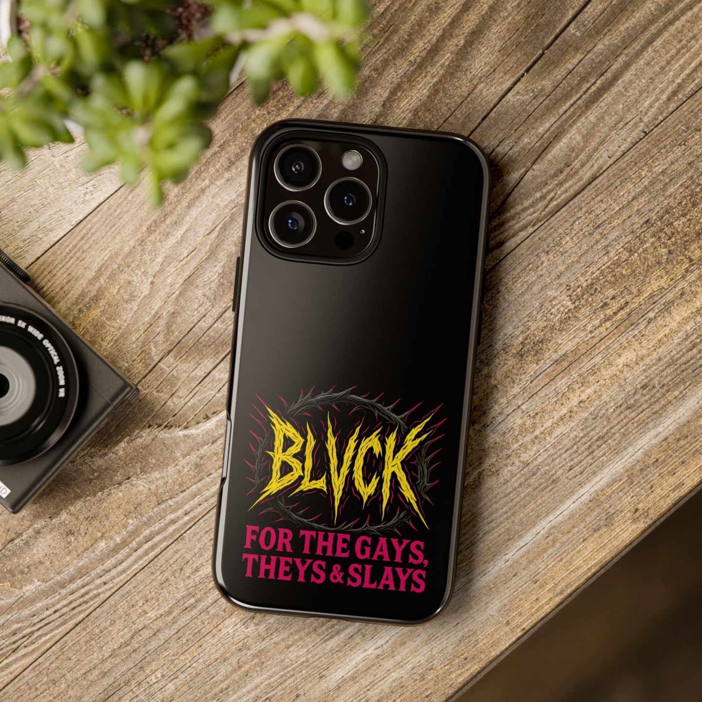 BLVCK // For the Gays, Theys & Slays iPhone Case
