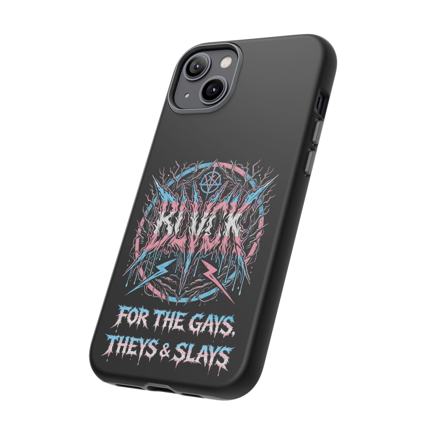 BLVCK // For the Gays, Theys & Slays (Trans Pride Edition) iPhone Case