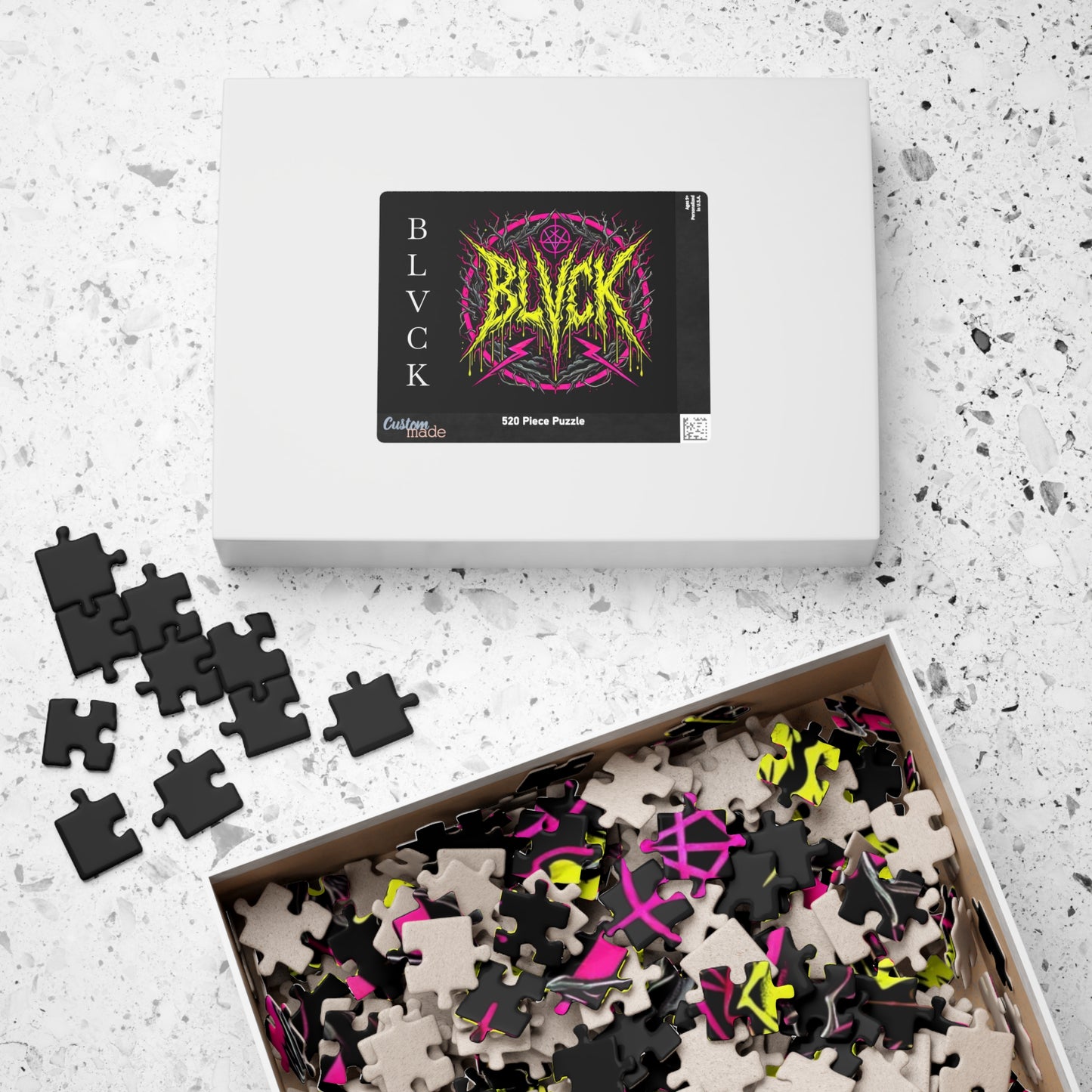 BLVCK // Neon Sigil Puzzle