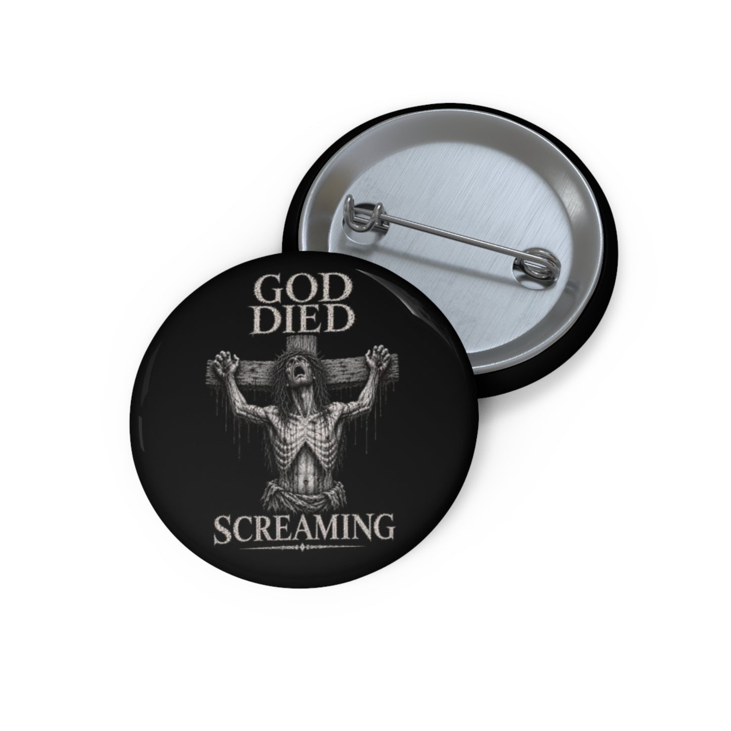 BLVCK // God Died Screaming - Enamel Pin