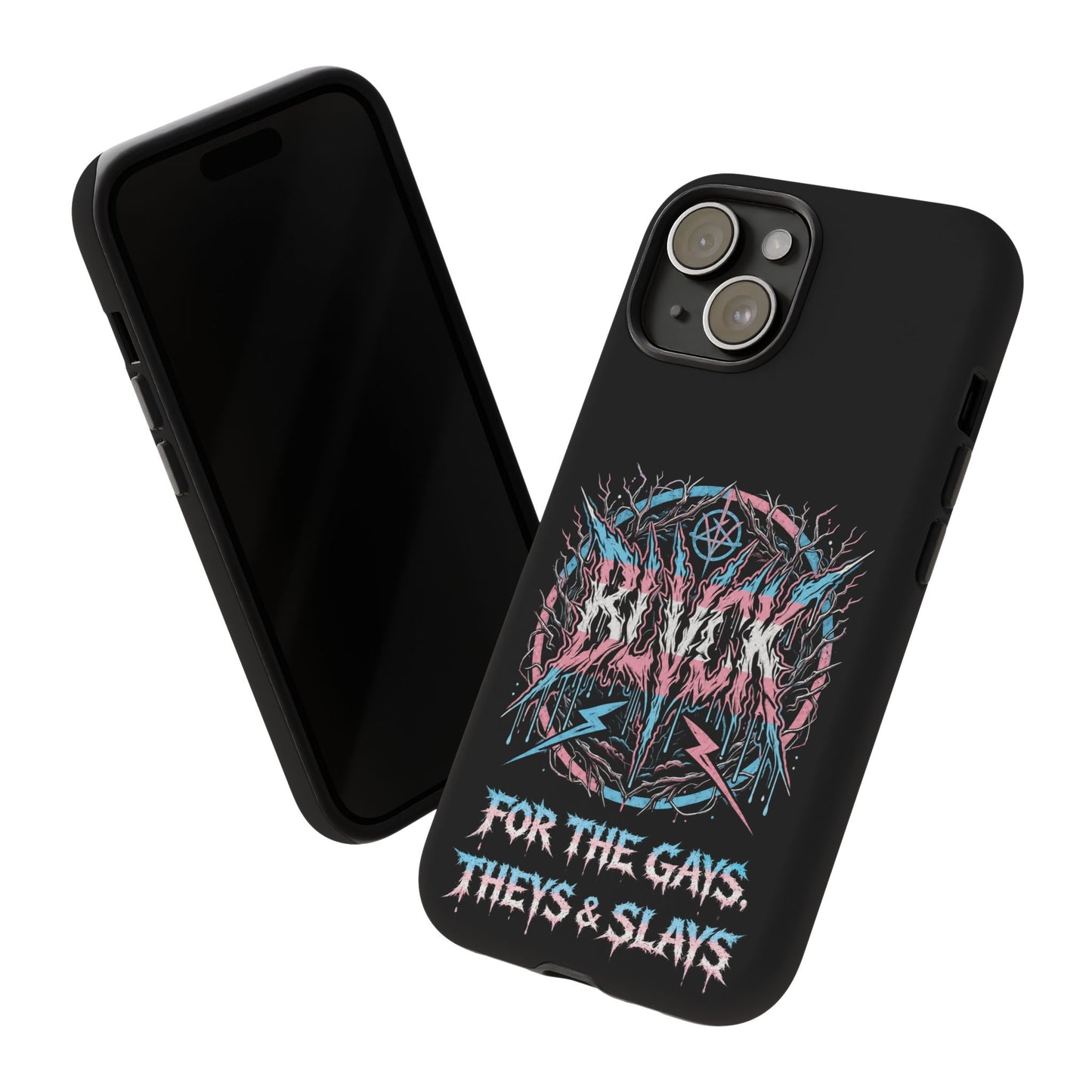 BLVCK // For the Gays, Theys & Slays (Trans Pride Edition) iPhone Case