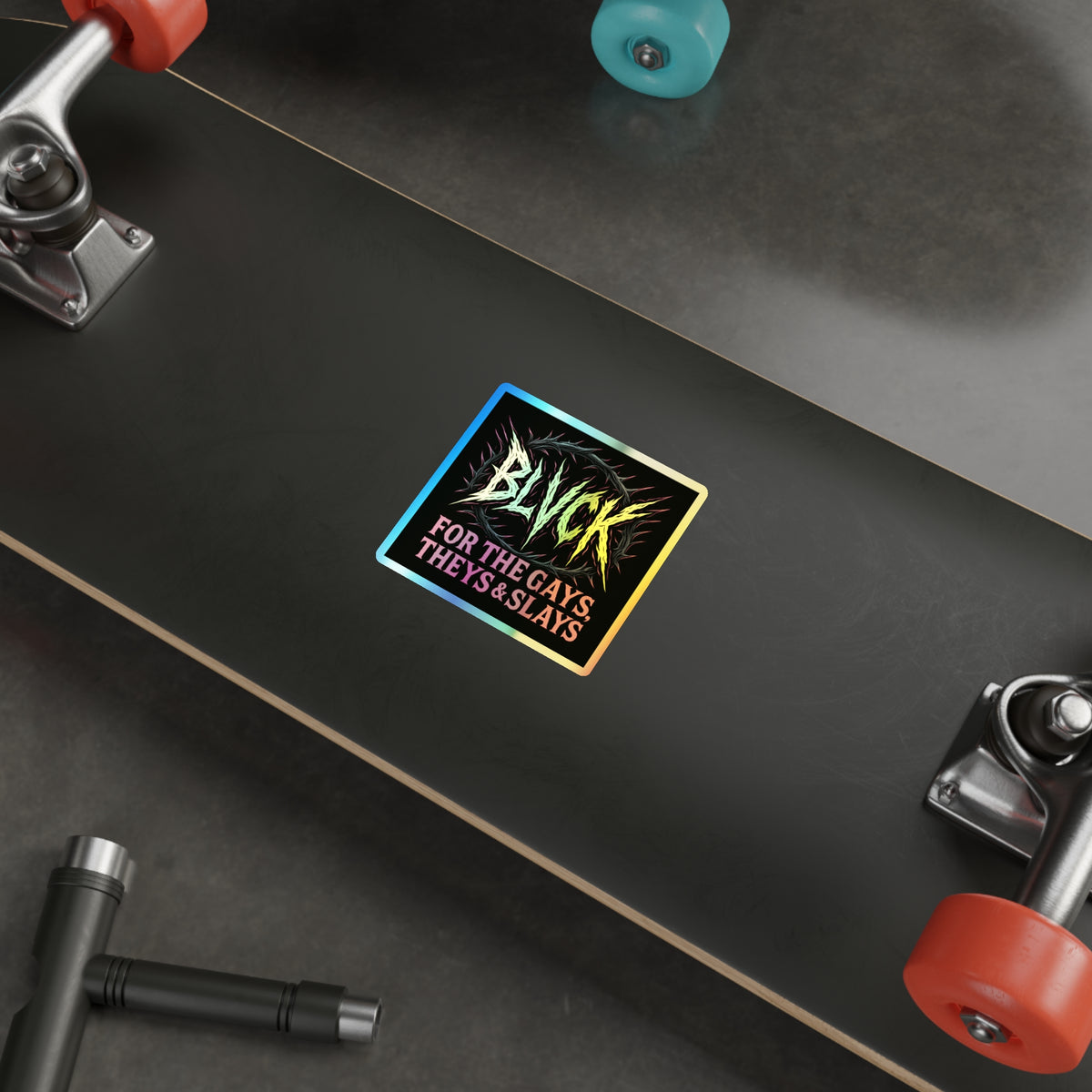 BLVCK Sigil // Holographic Sticker // Pride Edition