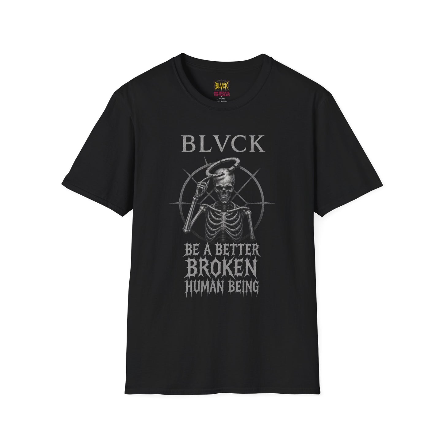 BLVCK // Better Broken Human Being - Monochrome Unisex Tee