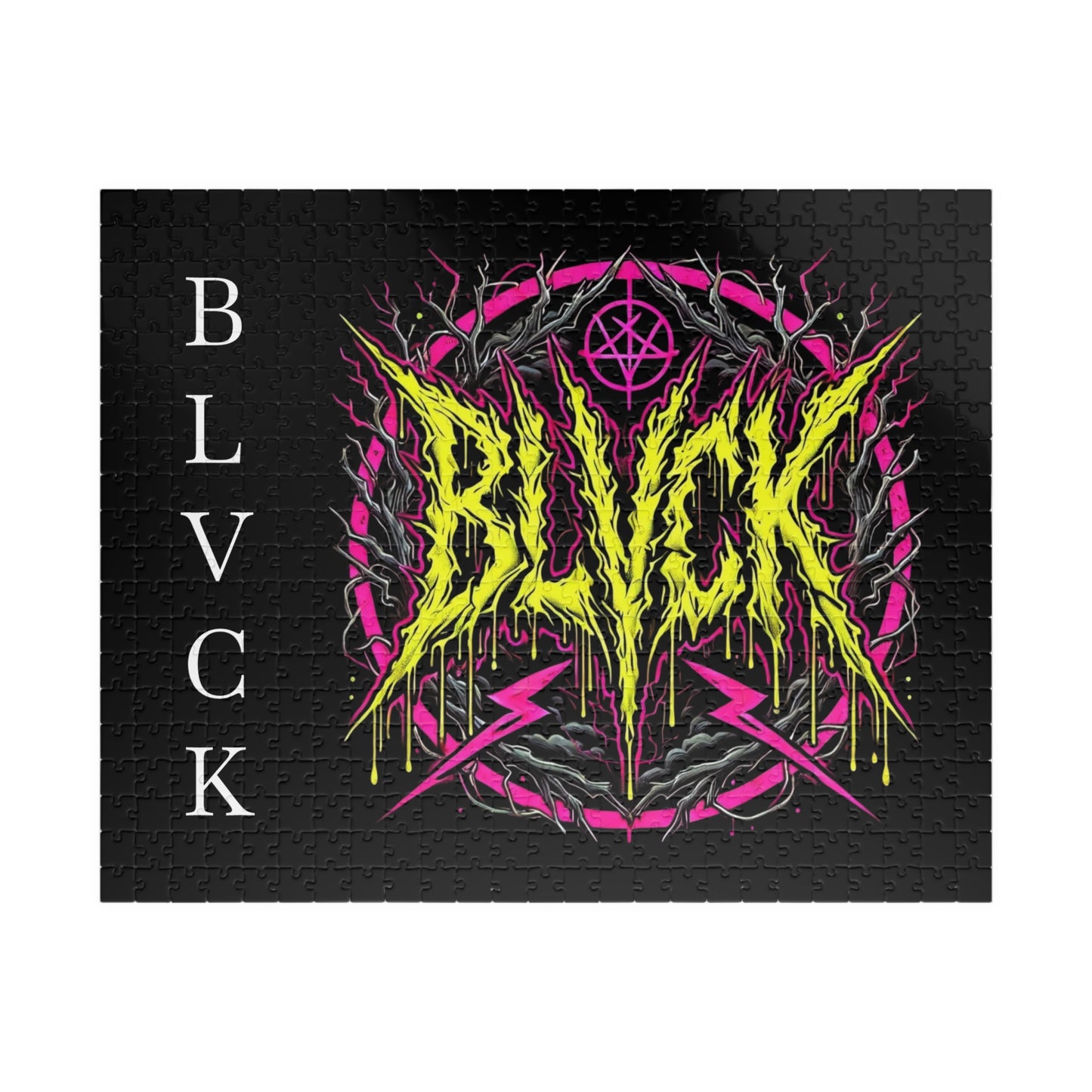 BLVCK // Neon Sigil Puzzle