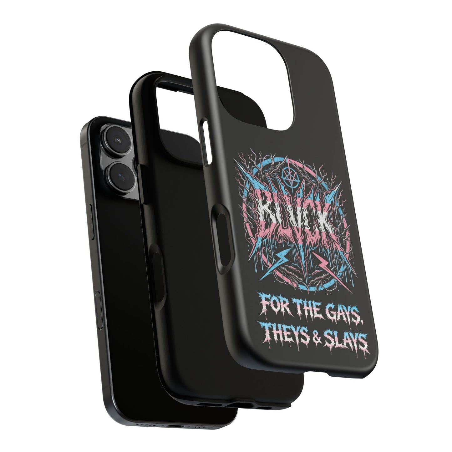BLVCK // For the Gays, Theys & Slays (Trans Pride Edition) iPhone Case