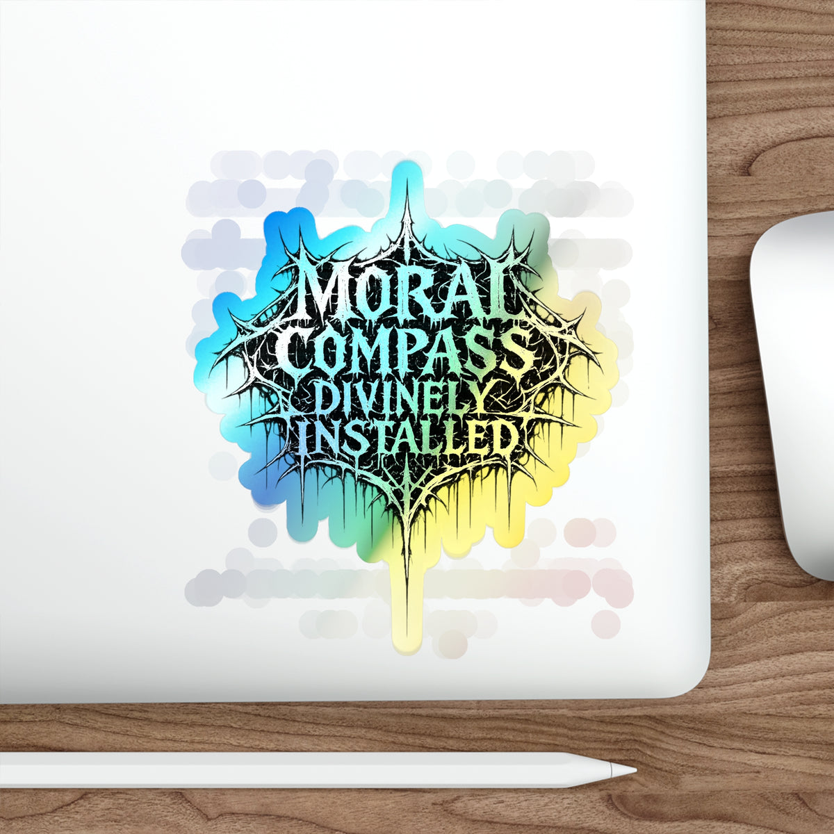 BLVCK // Holographic Sticker // Moral Compass Edition