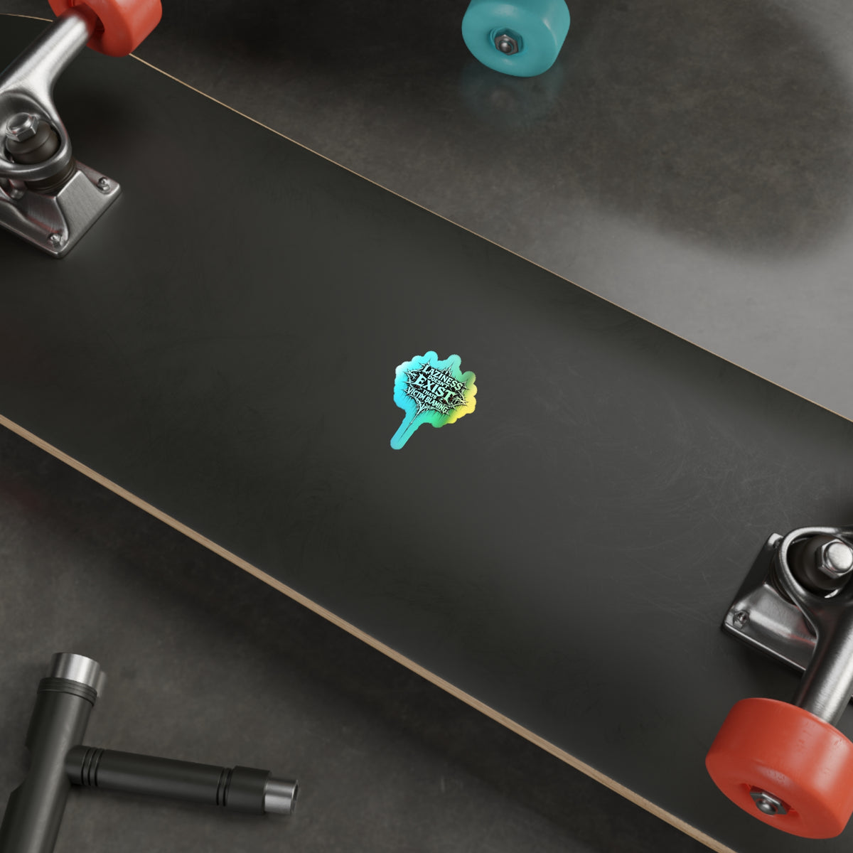 BLVCK // Holographic Sticker // Laziness Is a Lie Edition