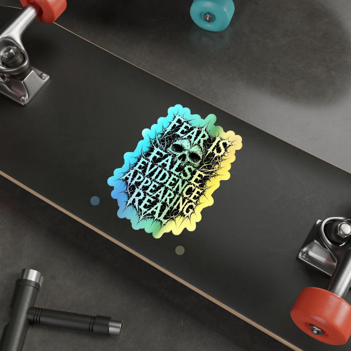 BLVCK // Holographic Sticker // Fear Is False Edition
