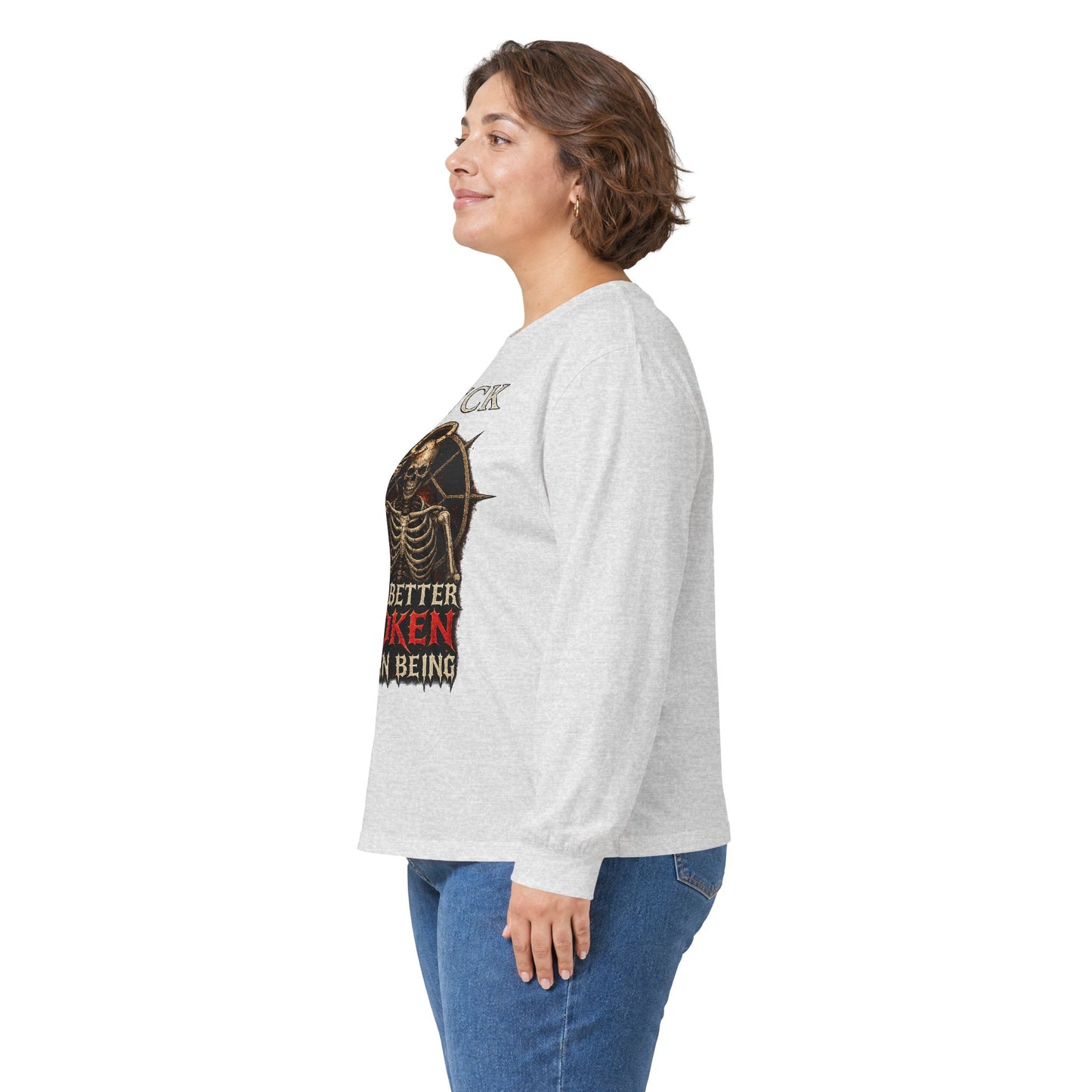 BLVCK // Better Broken Human Being - Long Sleeve Cotton Tee