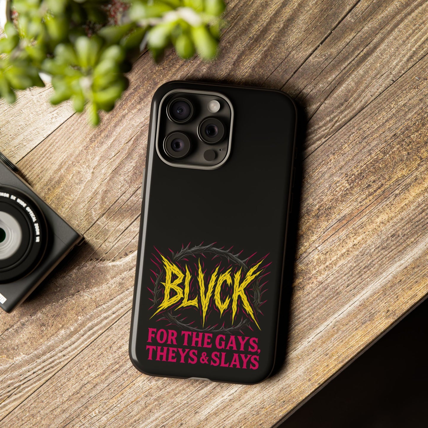 BLVCK // For the Gays, Theys & Slays iPhone Case